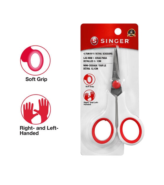 Singer Fabric & Craft Scissors Set W/comfort Grip 2/pkg-8.5