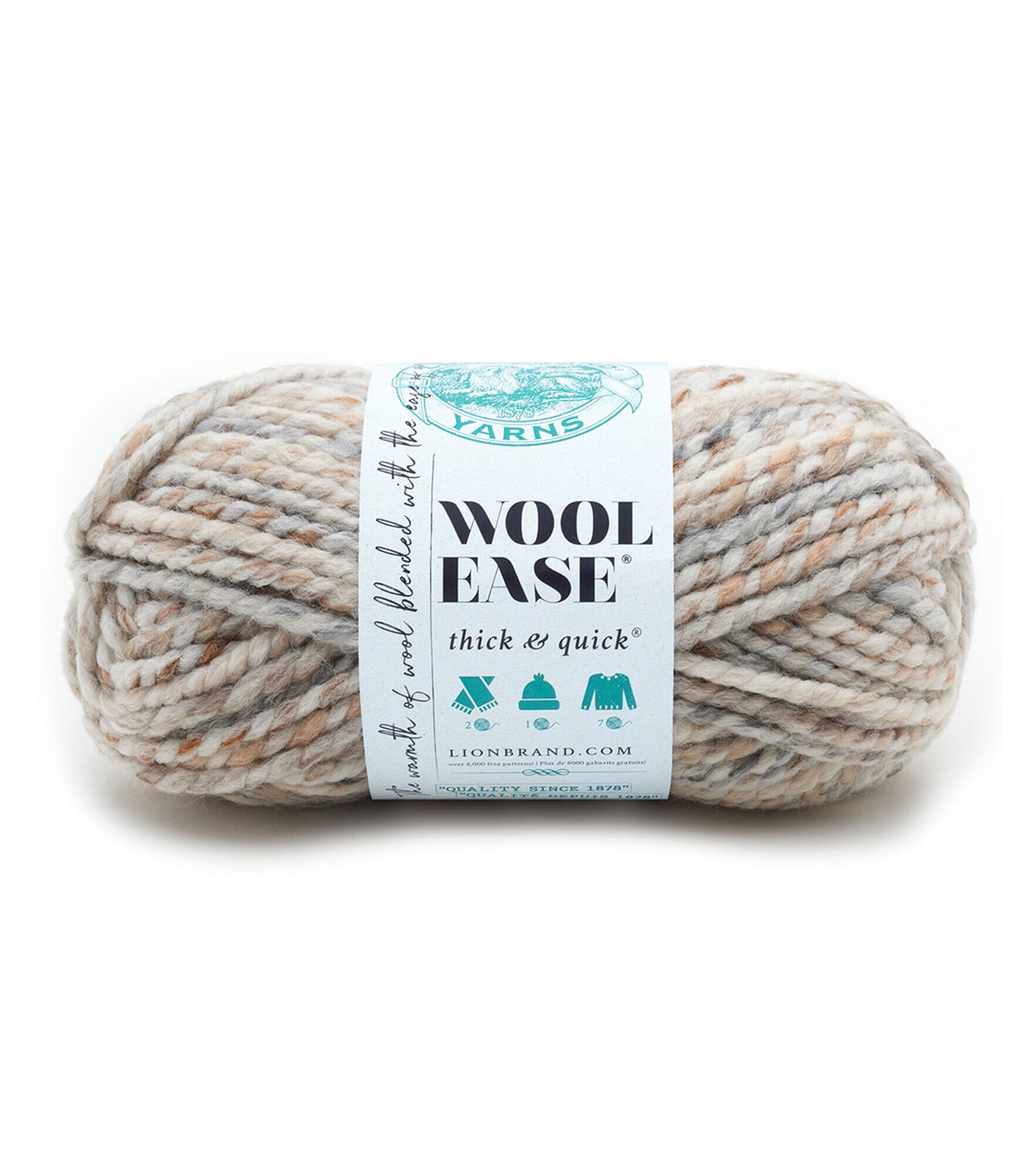 3.5oz Bulky Wool 115yd Craft Roving Yarn by K+C