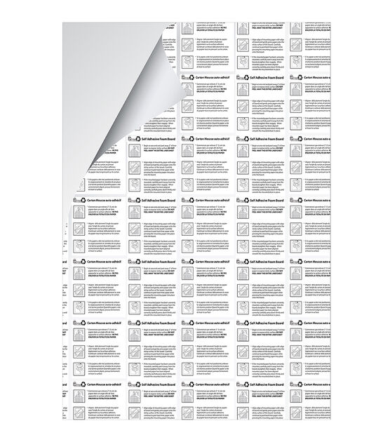 White Medium Tack Quick-Stick Foam Board - 20 x 30