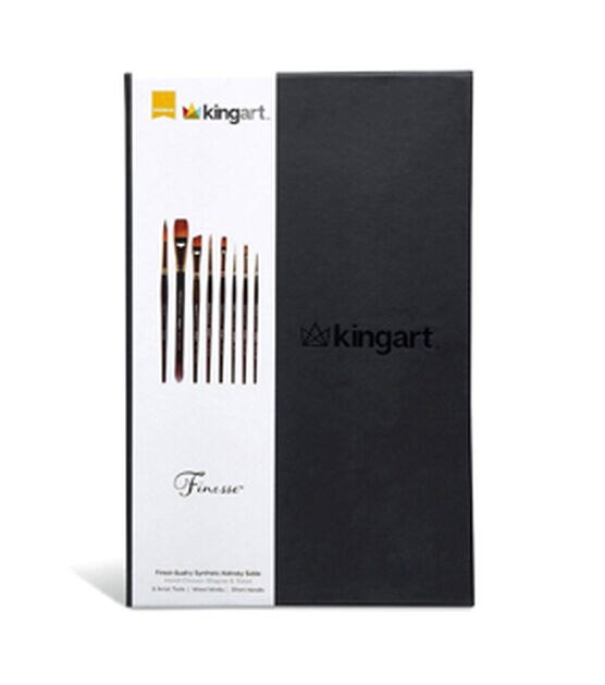 KINGART Finesse Kolinsky Sable Synthetic Blend Brushes Set of 8, , hi-res, image 8