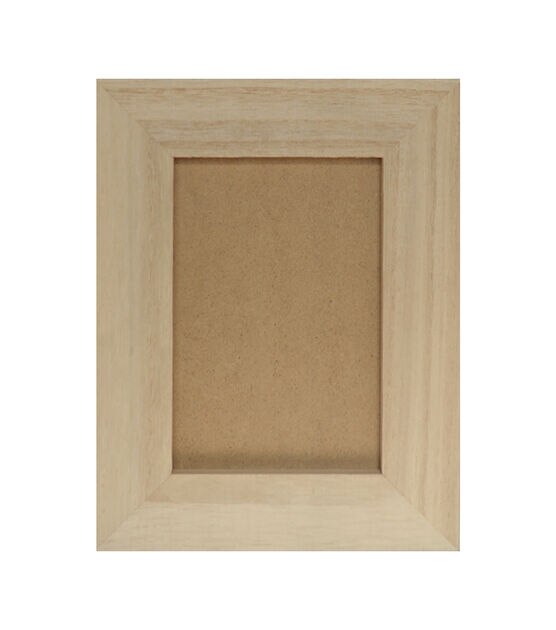 Unfinished Wooden Picture Frames for Crafts - Unfinished Wood Frames with  Stand Make Your Own Picture Frames Paintable Frames Fits a 4x6 Inch Photo