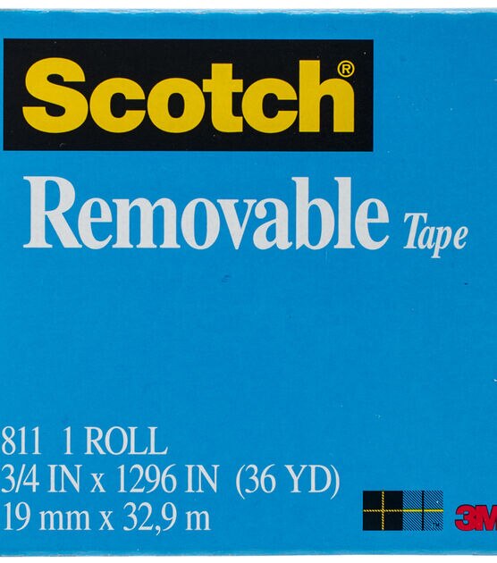 3M Scotch Reusable Mounting Tabs, .5 x .5, 72/Pkg. 