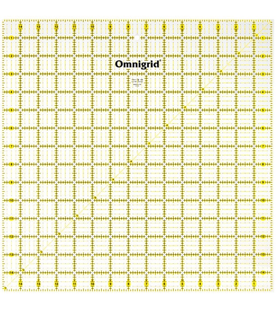 Omnigrid 15cm x 30cm Rectangle Quilting and Sewing Ruler, Metric 