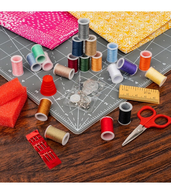 Travel Sewing Kit for Adults and Kids - Small Beginner Set w