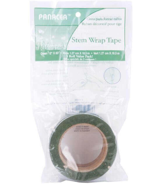 3 Rolls Green Tape for Flowers Adhesive Tape Green Tape for Flower