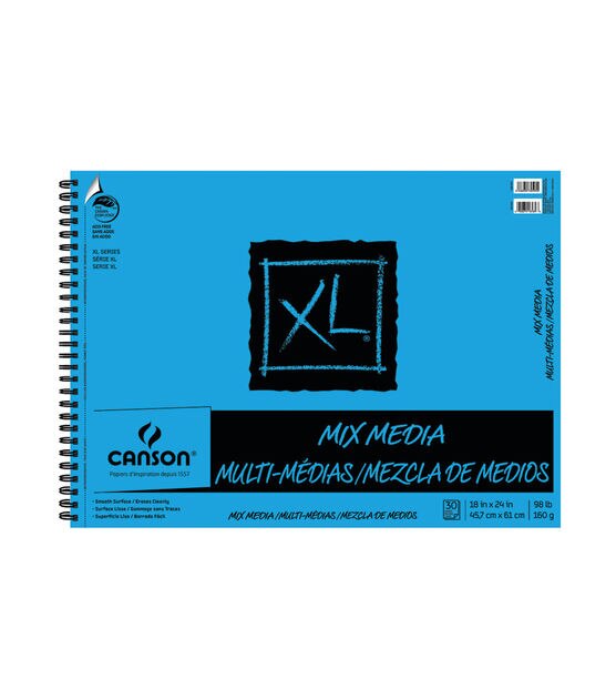 Canson XL Mix Media Pad 18" x 24" 30 Sheets