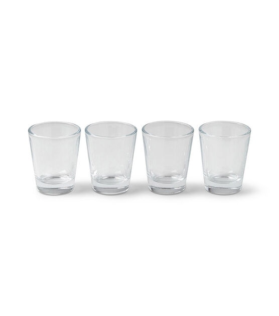 Set of 4 Shot Glasses 8 Oz, Etched Pig Sailor Gentleman Woman