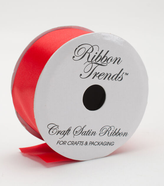  Satin Ribbon Red 1.38 Wide : Arts, Crafts & Sewing