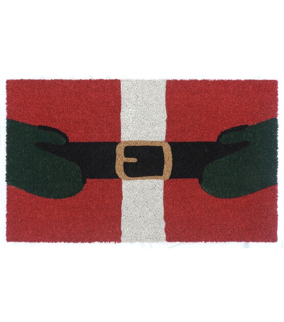 Cornell Big Red 18 x 30 Holiday Coir Doormat