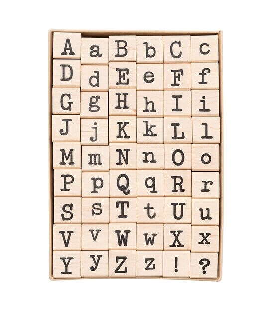 Letter Tiles small Unmounted Rubber Stamps Sheet Letter Size is 10