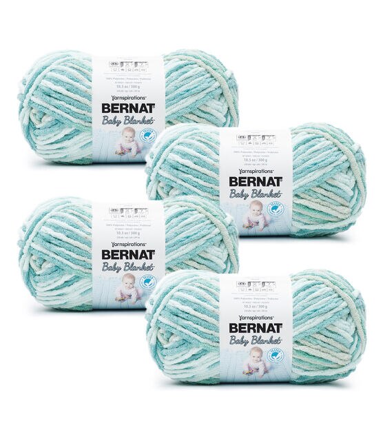 Bernat Baby Blanket 220yds Super Bulky Polyester Yarn 4 Bundle, , hi-res, image 1