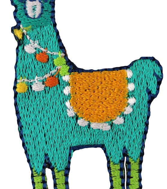 Simplicity 2 Embroidered Llama Iron On Patch