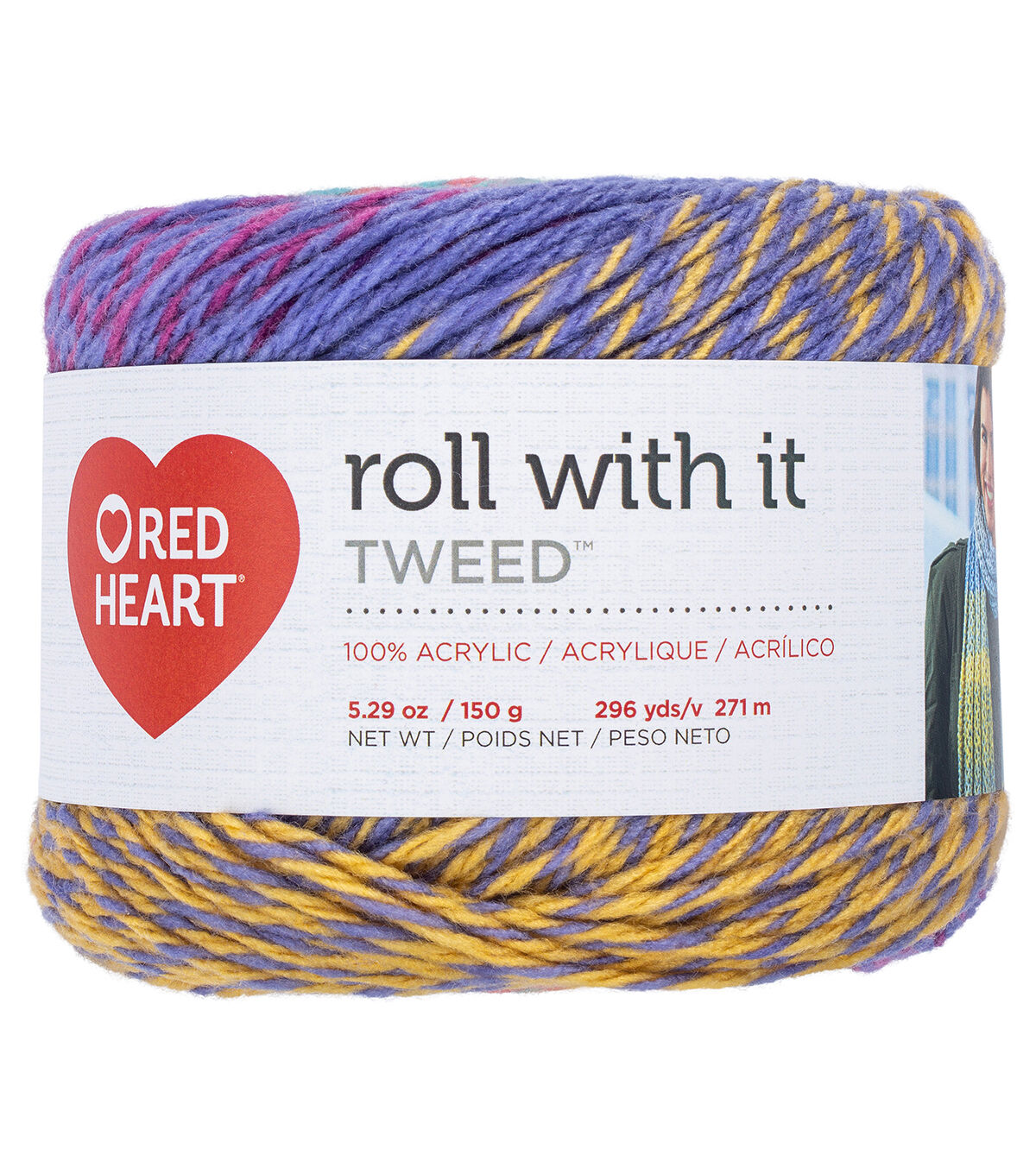 roll with it tweed yarn
