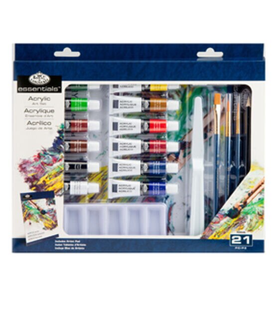 Royal Langnickel 21pc Acrylic Painting Box Set