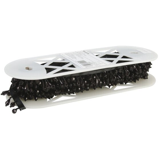 Unbranded Black Beaded Sewing Trims for sale