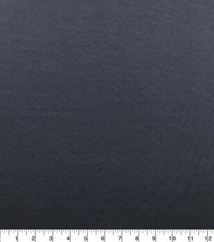 Brushed Suiting Polyester Spandex Fabric Black