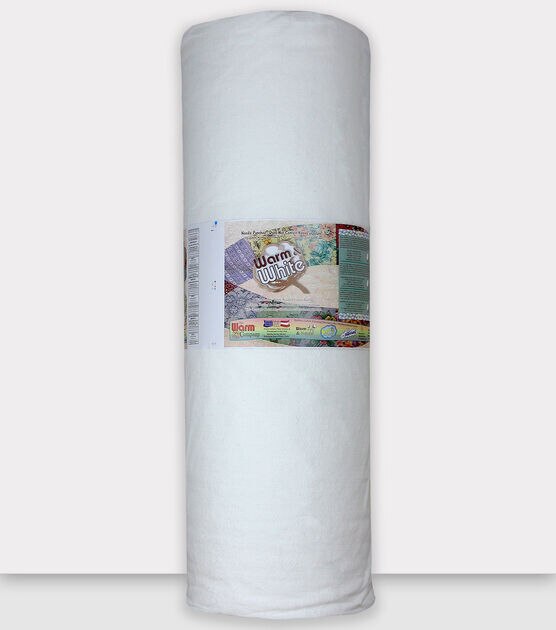 Pellon White Cotton Batting with Scrim 90x40yd Roll Needle Punched
