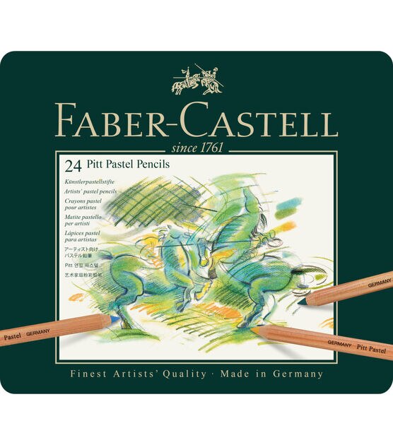 Faber Castell : Pitt Pastel Pencil : Metal Tin Set Of 36