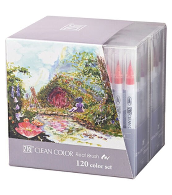 Zig Clean Color Real Brush Markers 12/Pkg