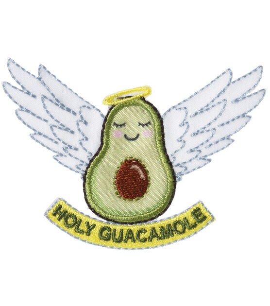 Simplicity 3" Holy Guacamole Iron On Patch, , hi-res, image 2