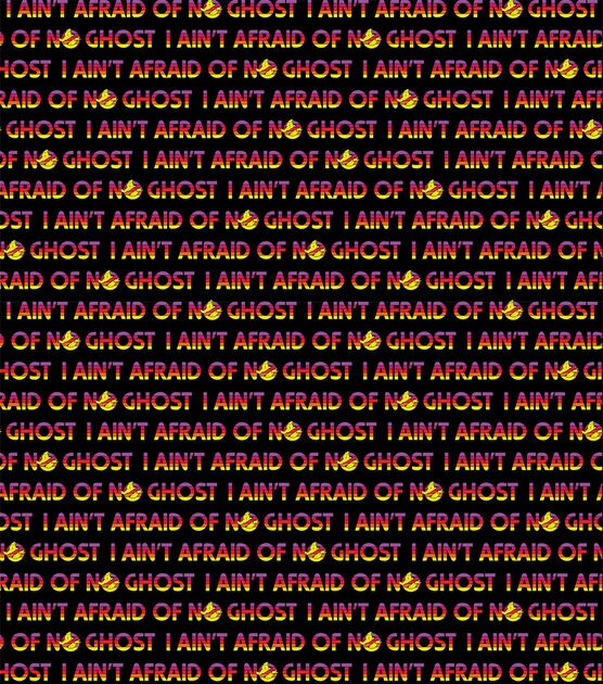 Ghostbusters I Aint Afraid Halloween Cotton Fabric, , hi-res, image 2