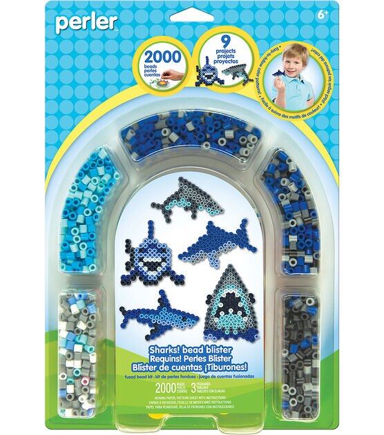 Perler 2005pc Sharks Fused Bead Kit