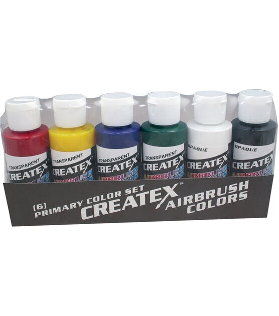 Pixiss Air Brush Painting Set - 10 Colors of Acrylic Paint for Airbrush Kit  - Acrylic Airbrush Paint Set for Model Paint Kit - Vibrant Pigments for