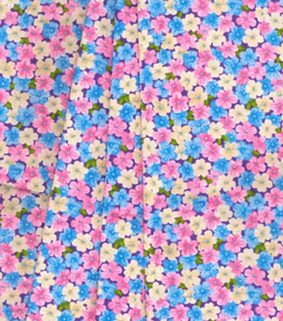 Multicolor Floral Cotton Fabric by Keepsake Calico, , hi-res, image 3