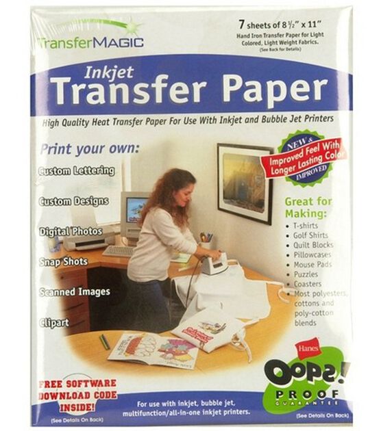 Dark Transfer Paper For T Shirts (20 Sheets) - 8.5 x 11 - Iron On Transfer  Paper For
