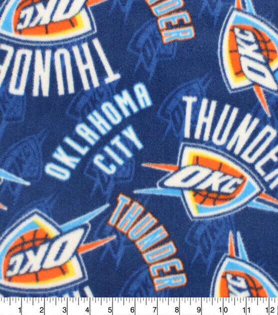 Oklahoma City Thunder Fleece Fabric Logo