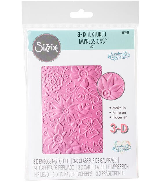 Sizzix 3D Textured Impressions Embossing Folder Bohemian Botanical