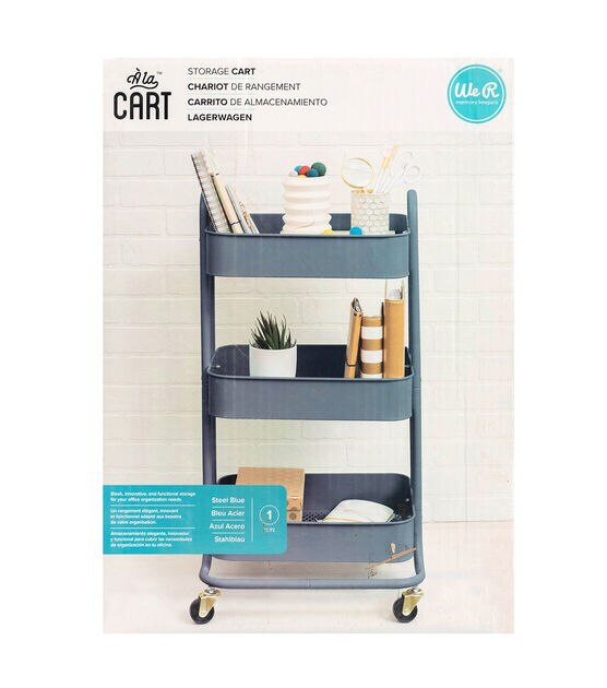 We R Memory Keepers A La Cart Accessories, Grey, Works for Most Utility  Carts, Hanging Cups, Pockets, Hooks, Tool Storage, Scissors,  Embellishments