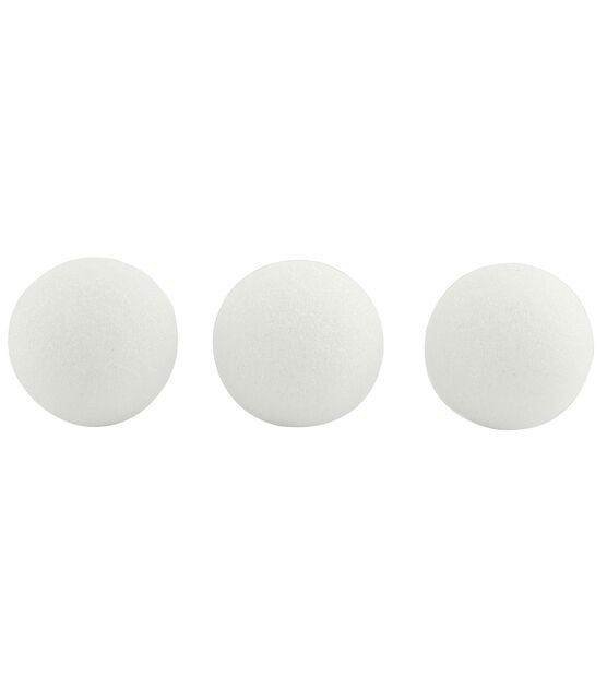 Hygloss Craft Foam Balls, 1-1/2 Inch, 12 Per Pack, 6 Packs