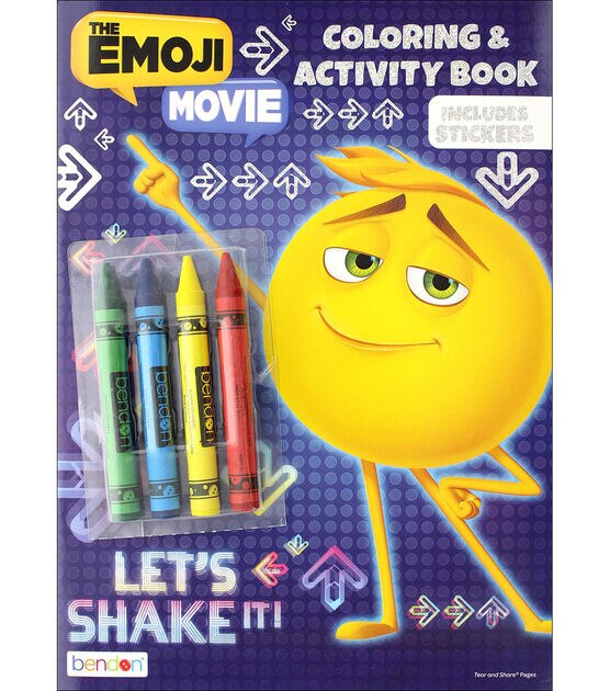 Download Bendon Coloring & Activity Book with Crayons Emoji Movie ...