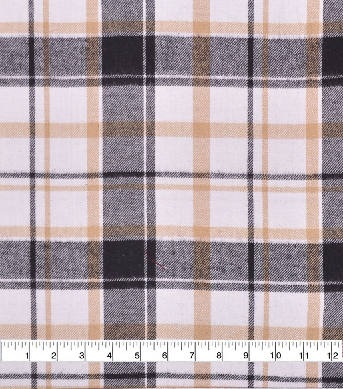gridded flannel fabric