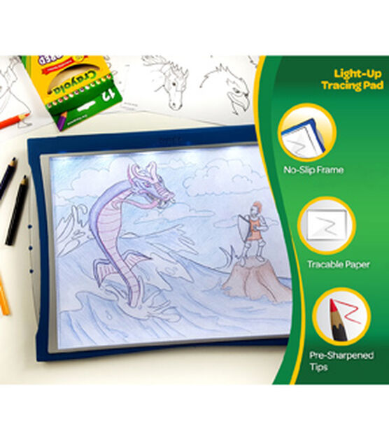 Crayola 04-0907 Light-up Tracing Pad Coloring Board - Blue for