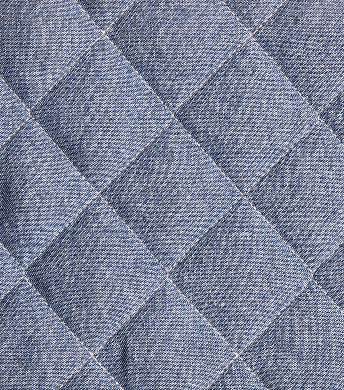 Light Wash Large Quilt Denim Fabric | JOANN