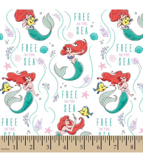 Free As the Sea Little Mermaid Fabric 20266 BTY – Quilting Fabric Supplier