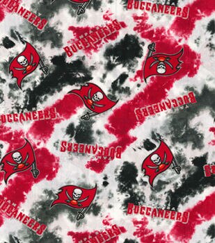 Fabric Traditions Tampa Bay Buccaneers Tie Dye NFL Cotton Fabric (2 Yards Min.) - Team Cotton Fabric - Cotton Fabric - Fabric