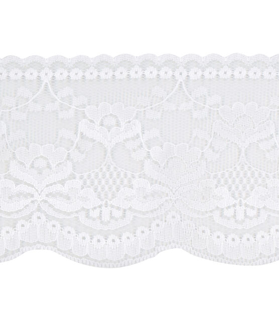 Floral Cutwork Design White Lace Trim – JHONEA ACCESSORIES