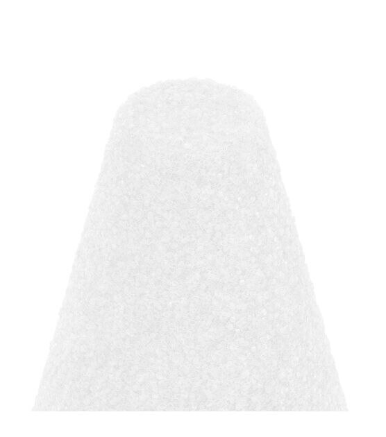 Cone, H: 35 cm, D 16 cm, white, 1 pc