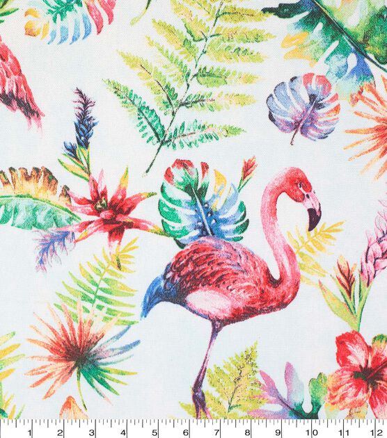Tempo Terrasol Flamingo Printed Polyester Outdoor Fabric in Black $9.95 per  yard