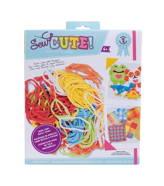 Made By Me Craft Loops Refill By Horizon Group Usa, Includes 3.5 Oz Of  Weaving Loom Loops In 7 Vibrant Colors, Multicolored
