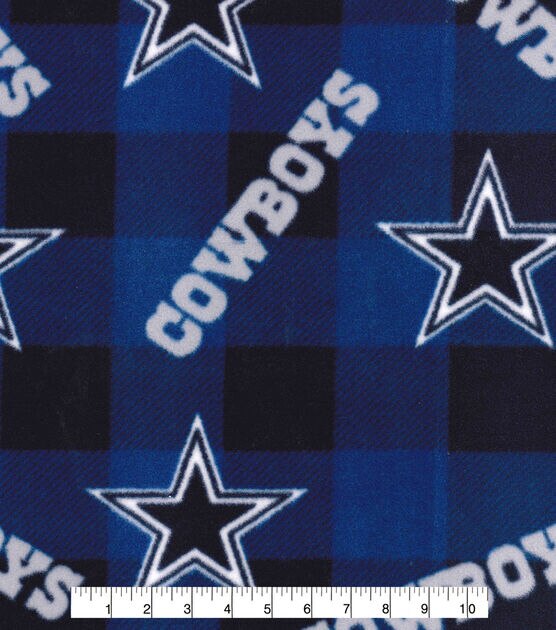 Fabric Traditions Dallas Cowboys Fleece Fabric Buffalo Check, , hi-res, image 2