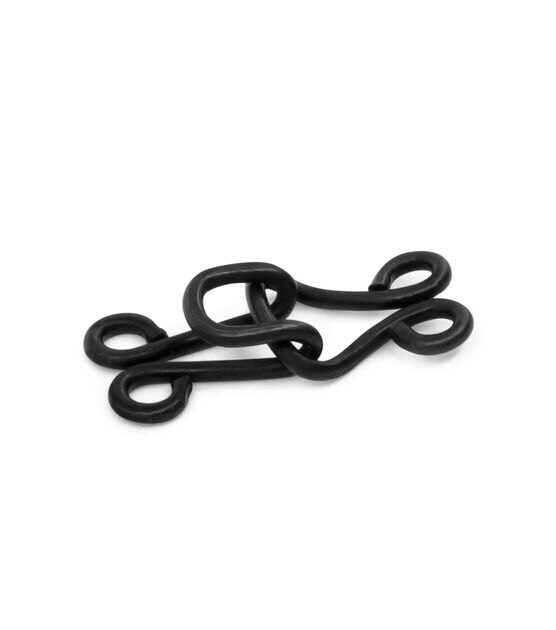 Dritz Coat Hooks & Eyes 4/Pkg-Black