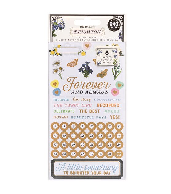 Scrapbooking Adesivi,240 pz Adesivi per scrapbooking,Adesivi