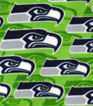 NFL Seattle Seahawks Plaid Flannel Fabric by the Yard 14741D 