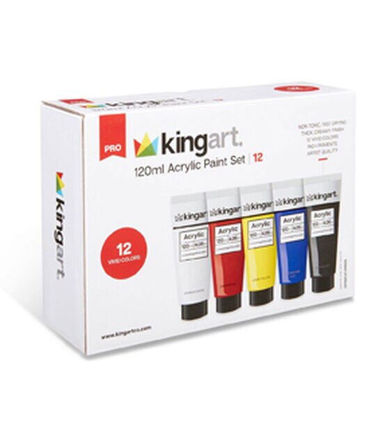 Shop Kingart 24-Piece Acrylic Paint & Easel Art Set