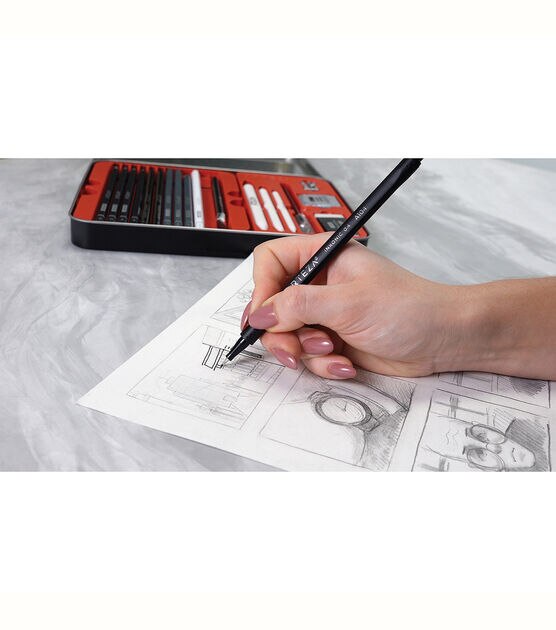 Arteza Professional Drawing Pencils Set 33pk, , hi-res, image 6