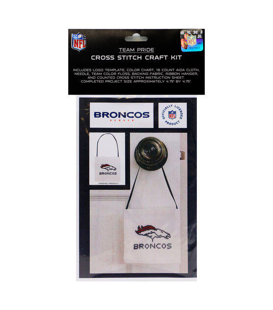 Sporticulture 5 Team Pride NFL Denver Broncos Cross Stitch Kit